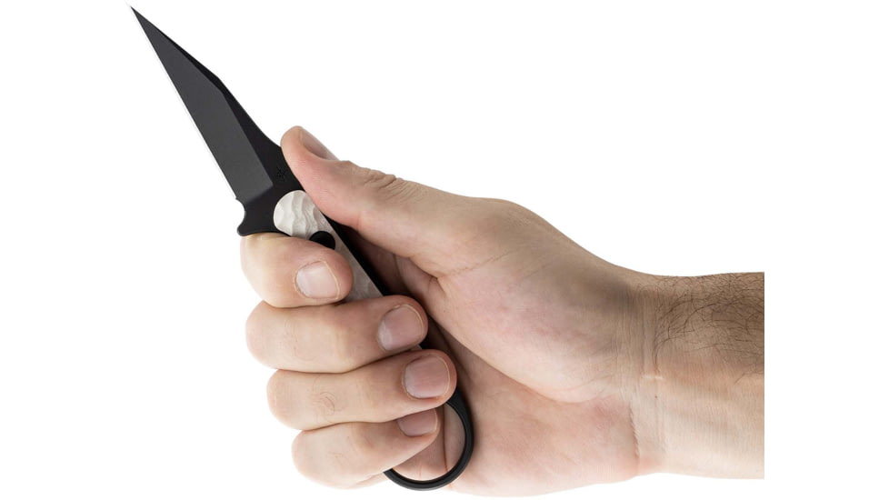 Toor Knives G10 Jank Shank Fixed Blade Knife, 3in, CPM S35VN Steel, Steel Handle, Black, G10 Jank Shank-Black