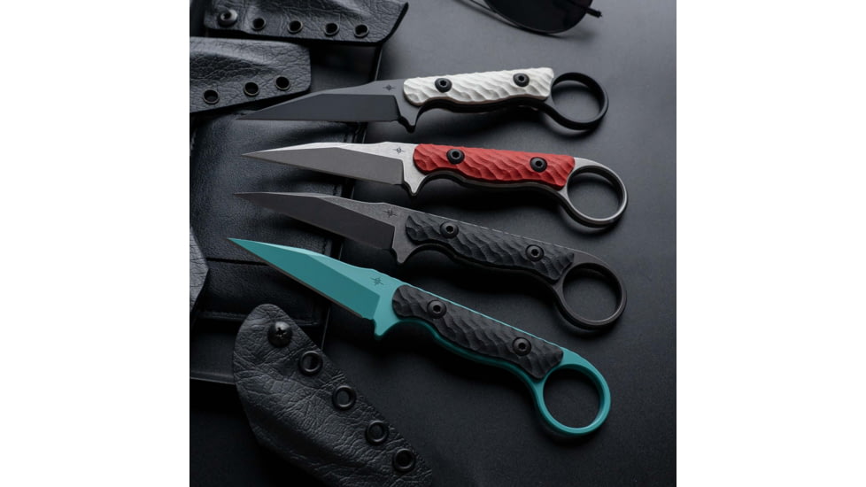 Toor Knives G10 Jank Shank Fixed Blade Knife, 3in, CPM S35VN Steel, Steel Handle, Black, G10 Jank Shank-Black