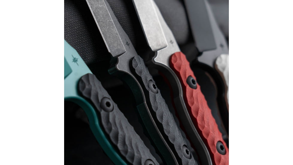 Toor Knives G10 Jank Shank Fixed Blade Knife, 3in, CPM S35VN Steel, Steel Handle, Black, G10 Jank Shank-Black