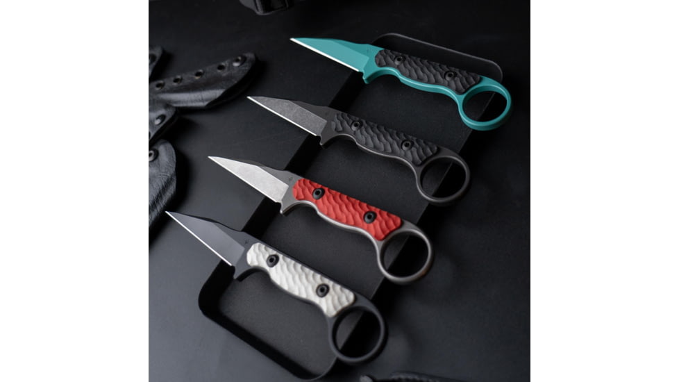 Toor Knives G10 Jank Shank Fixed Blade Knife, 3in, CPM S35VN Steel, Steel Handle, Black, G10 Jank Shank-Black