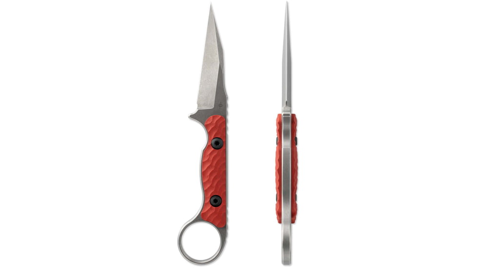 Toor Knives G10 Jank Shank Fixed Blade Knife, 3in, CPM S35VN Steel, Steel Handle, Stone, G10 Jank Shank-Stone