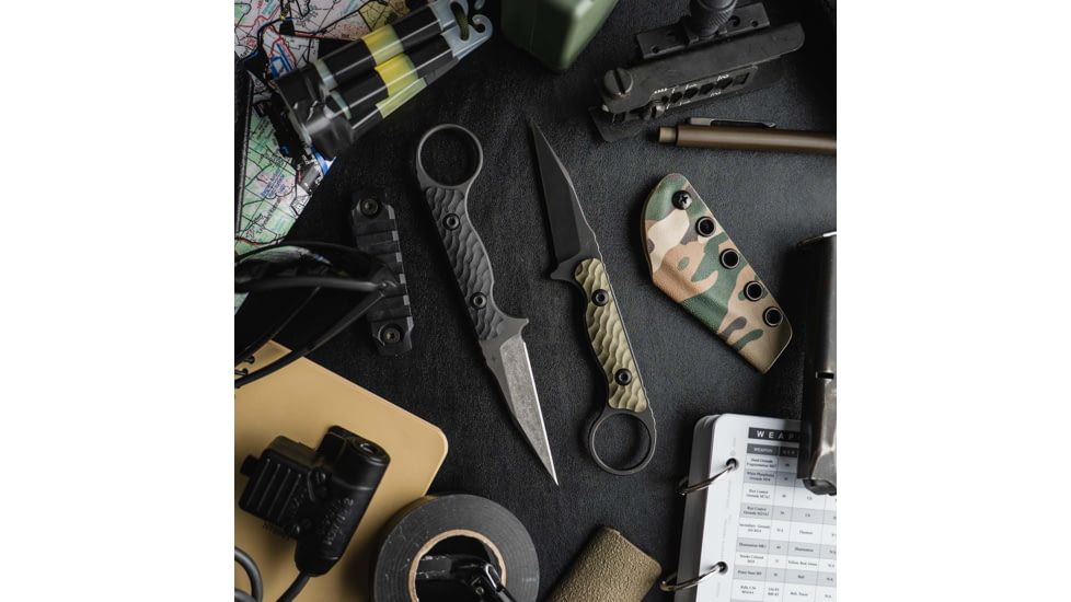 Toor Knives Jank Shank Fixed Blade Knife, 3.0 in, CPM 154 Steel, G10 Handle, Carbon, Jank Shank-Carbon