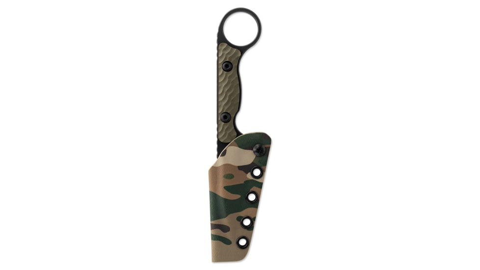 Toor Knives Jank Shank Fixed Blade Knife, 3.0 in, CPM 154 Steel, G10 Handle, Covert Green, Jank Shank-Covert Green