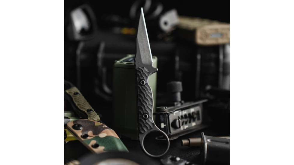 Toor Knives Jank Shank Fixed Blade Knife, 3in, CPM 35VN, Steel Handle, Outlaw, Jank-Shank-Outlaw
