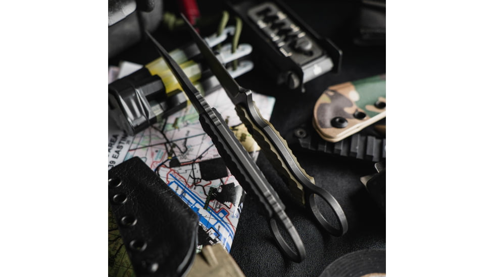 Toor Knives Jank Shank Fixed Blade Knife, 3in, CPM 35VN, Steel Handle, Outlaw, Jank-Shank-Outlaw