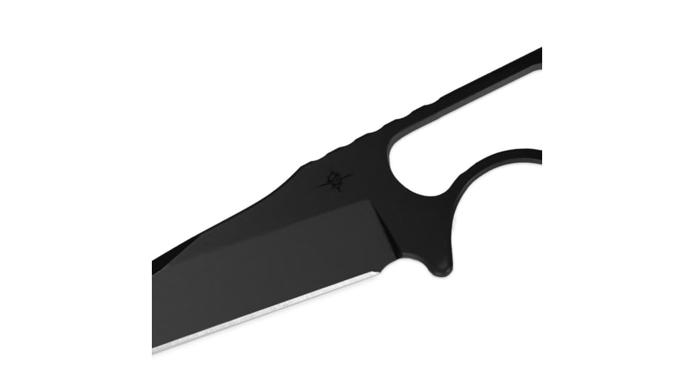 Toor Knives Jank Shank Fixed Blade Knife, 3in, CPM 35VN, Steel Handle, Shadow Black, Jank Shank-Shadow Black