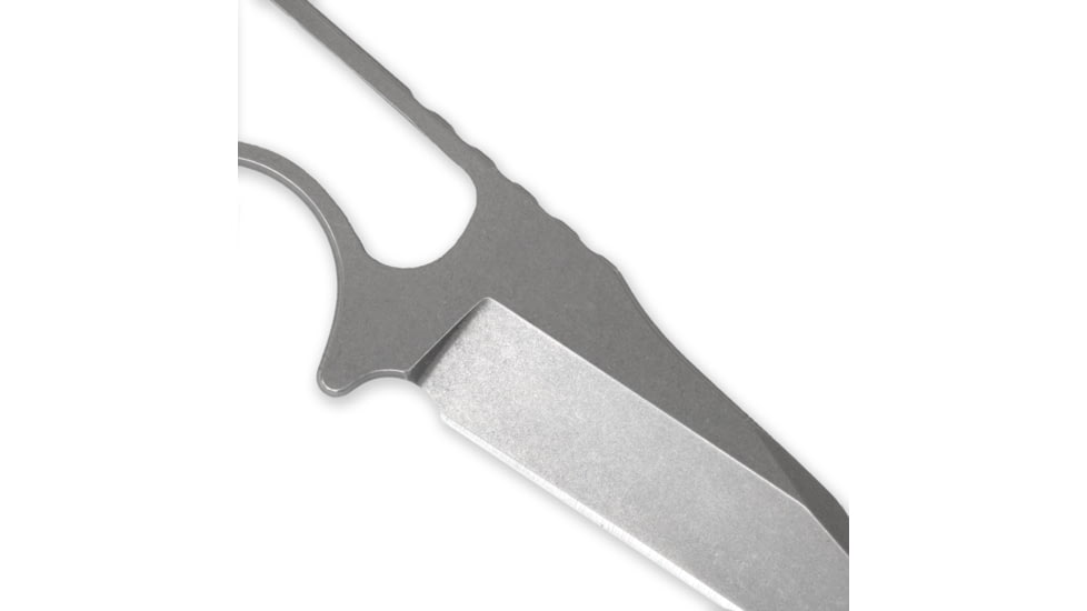 Toor Knives Jank Shank Fixed Blade Knife, 3in, CPM 35VN, Steel Handle, Slate, Jank Shank-Slate