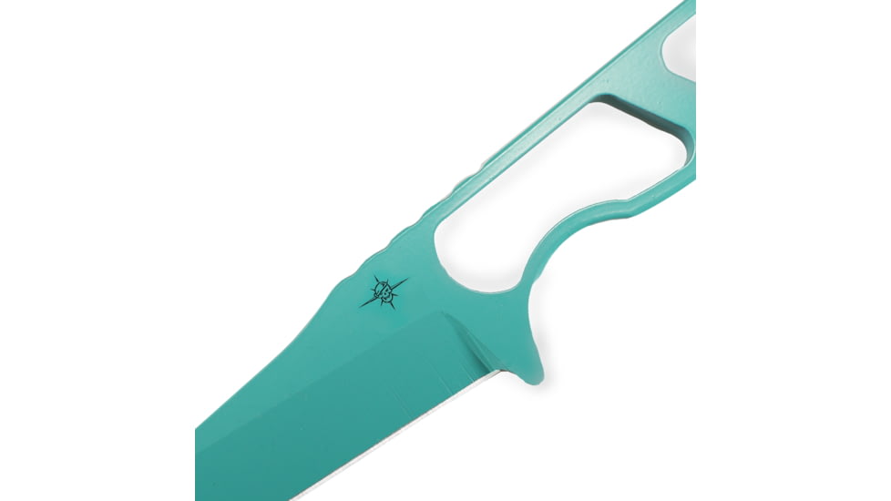 Toor Knives Jank Shank Fixed Blade Knife, 3in, CPM 35VN, Steel Handle, Teal, Jank Shank-Teal