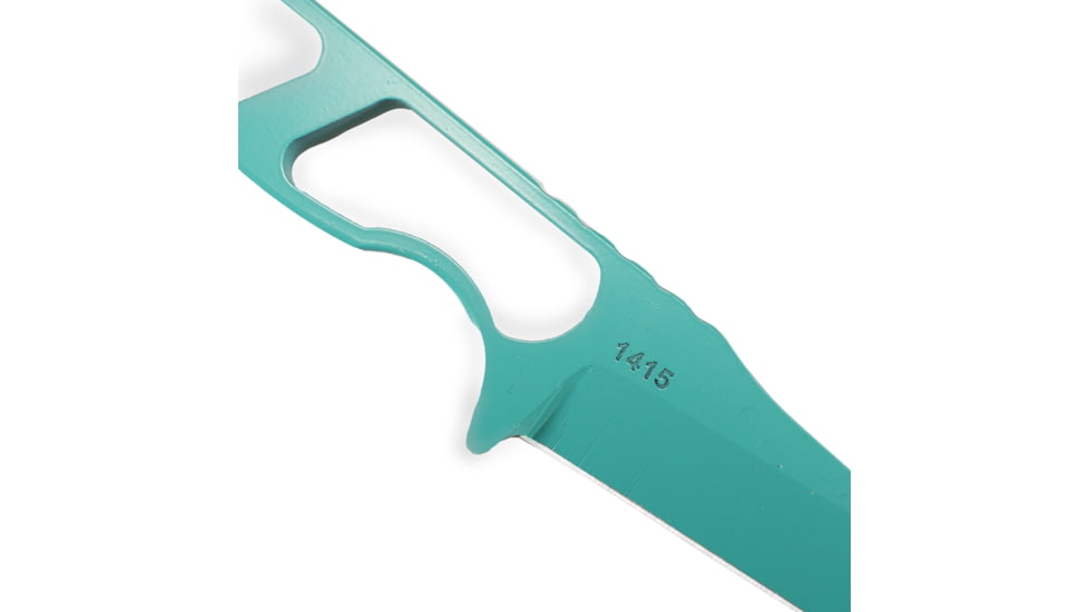Toor Knives Jank Shank Fixed Blade Knife, 3in, CPM 35VN, Steel Handle, Teal, Jank Shank-Teal