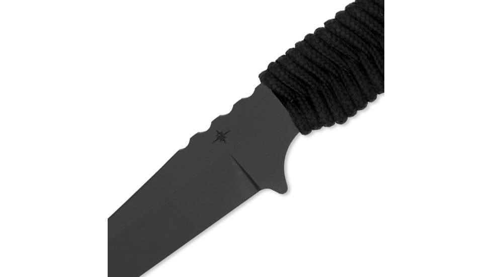 Toor Knives Kingpin Fixed Blade Knife, 4in, CPM 3V, Paracord Handle, Shadow Black, Kingpin-Shadow Black