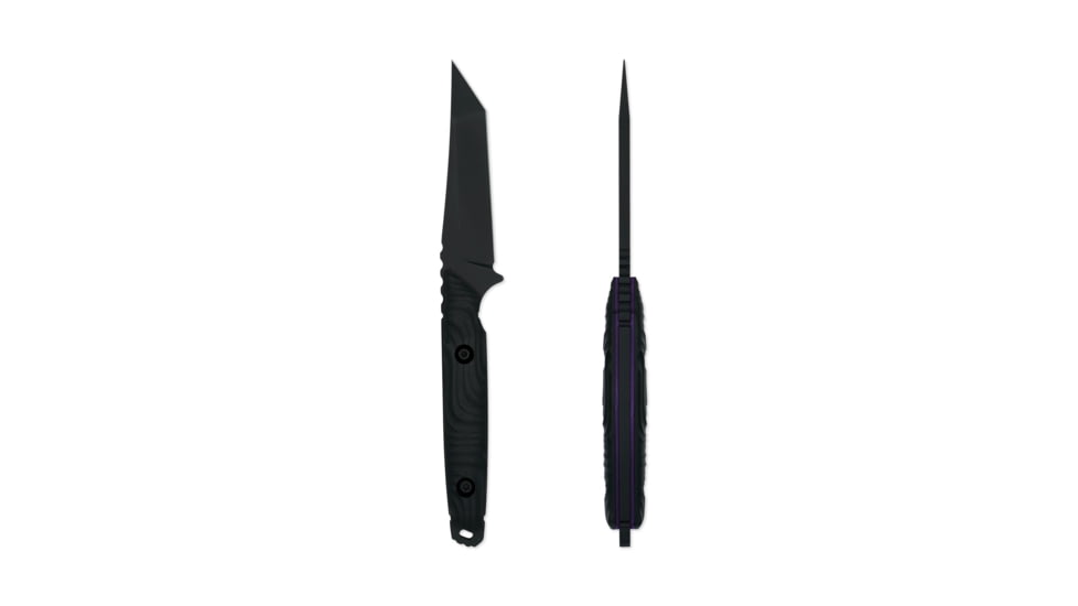 Toor Knives Kingpin Fixed Blade Knives, 4.0in, Steel CPM 3V, G10, Purple, G10 Kingpin-Purple