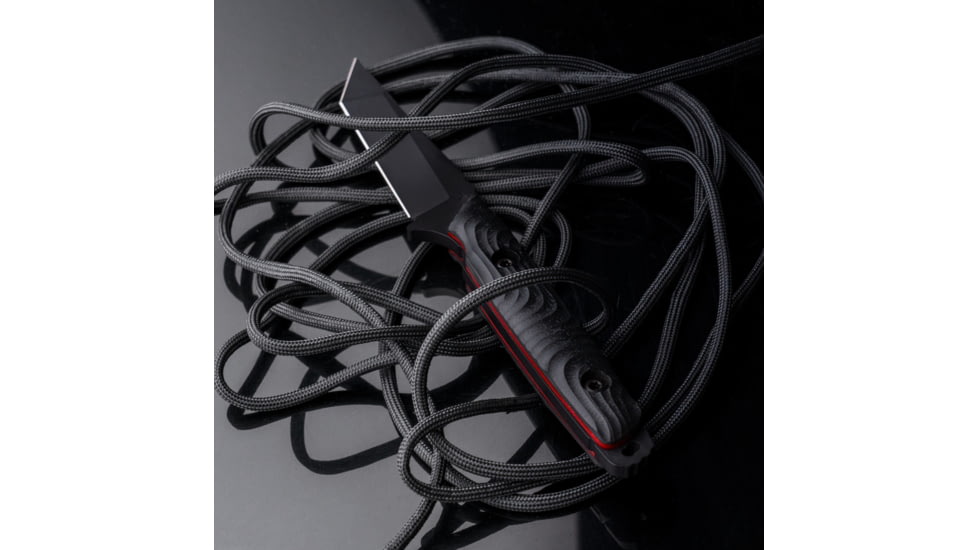 Toor Knives Kingpin Fixed Blade Knives, 4.0in, Steel CPM 3V, G10, Red, G10 Kingpin-Red