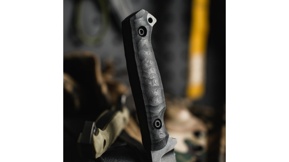 Toor Knives Krypteia Fixed Blade Knife, 4.0in, CPM S35VN Steel, G10 Handle, Covert Green, Krypteia-Covert Green