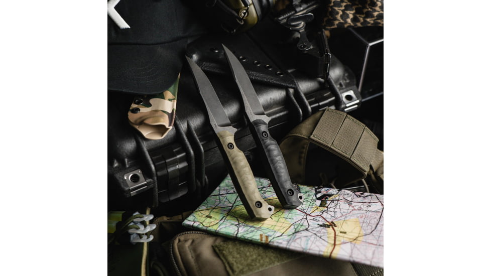 Toor Knives Krypteia Fixed Blade Knife, 4.0in, CPM S35VN Steel, G10 Handle, Outlaw, Krypteia-Outlaw