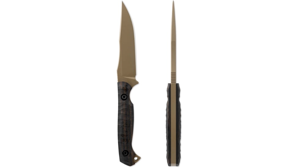 Toor Knives Krypteia Fixed Blade Knife, 4in, CPM S35VN, Ebony, DE-Krypteia-Ebony