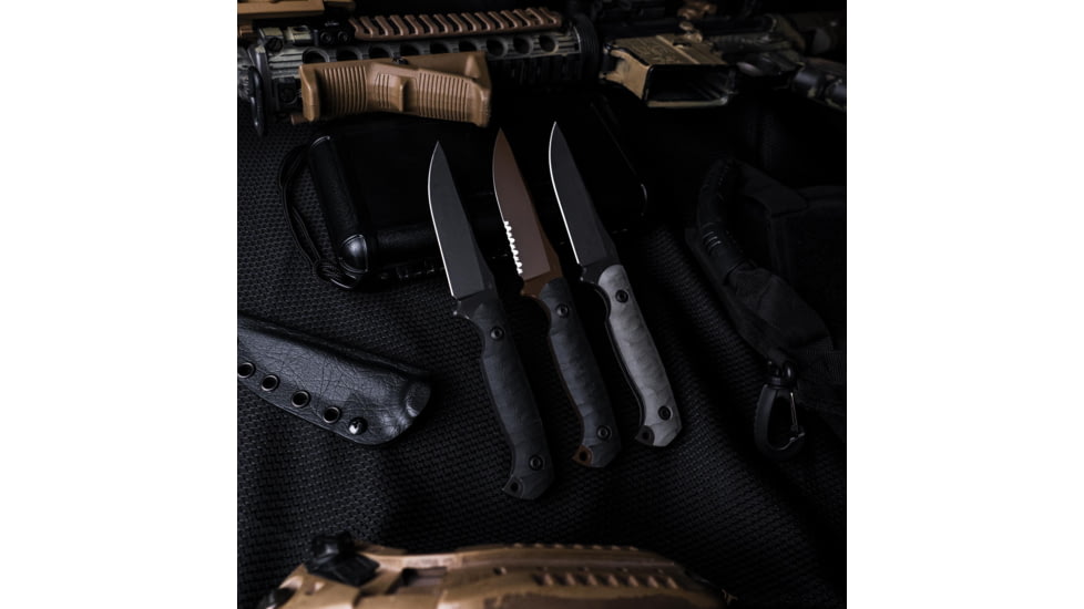 Toor Knives Krypteia Fixed Blade Knife, 4in, CPM S35VN, G10 Handle, Stealth, Krypteia-Stealth