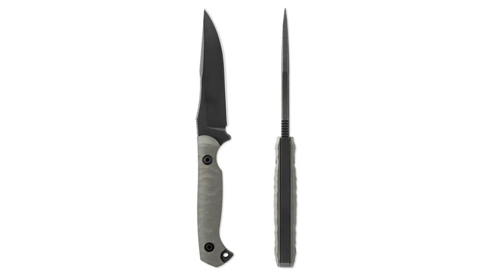 Toor Knives Krypteia Fixed Blade Knife, 4in, CPM S35VN, G10 Handle, Stealth, Krypteia-Stealth