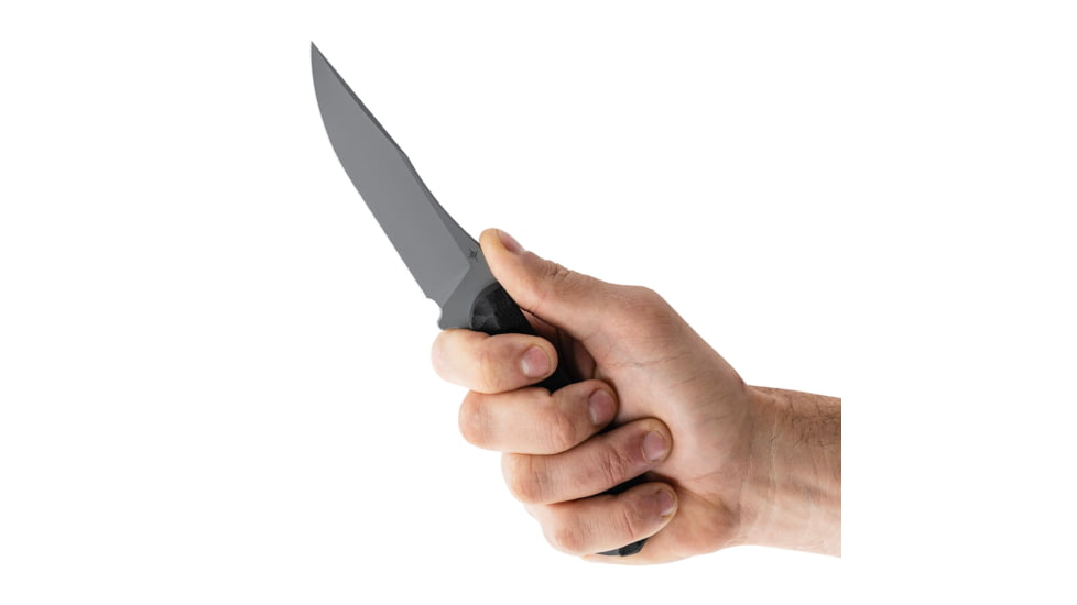 Toor Knives Krypteia S Fixed Blade Knife, 4in, CPM M4 Steel, G10 Handle, Phantom Grey, Black Hydro Static, Krypteia S - Phantom Grey