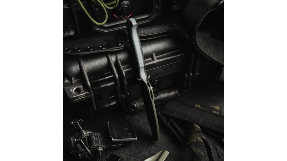 Toor Knives Krypteia S Fixed Blade Knife, 4in, CPM M4 Steel, G10 Handle, Phantom Grey, Black Hydro Static, Krypteia S - Phantom Grey