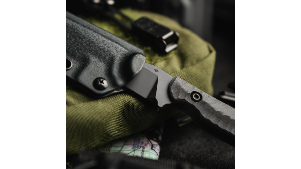 Toor Knives Krypteia S Fixed Blade Knife, 4in, CPM M4 Steel, G10 Handle, SoCom Black, Black Hydro Static, Krypteia S - SoCom Black