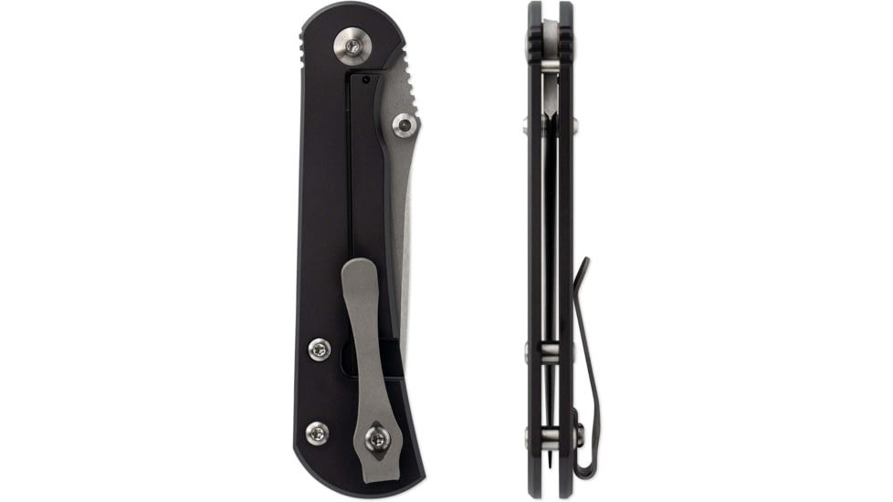 Toor Knives Merchant 2.0 FL35S Folding Knife, 3.75in, Steel CPM S35VN, 6AL-4V Titanium, Black, Merchant-2.0-FL35S-Black