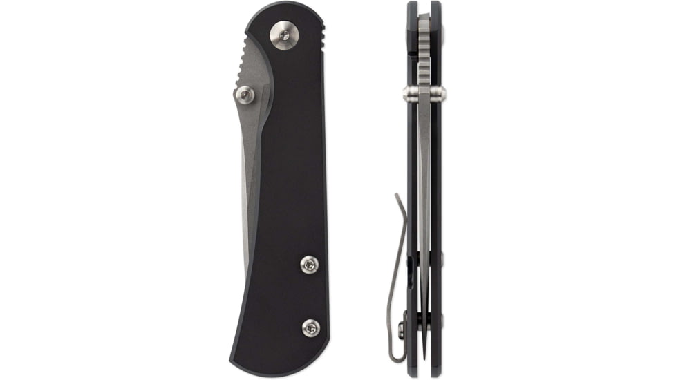 Toor Knives Merchant 2.0 FL35S Folding Knife, 3.75in, Steel CPM S35VN, 6AL-4V Titanium, Black, Merchant-2.0-FL35S-Black