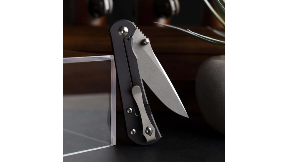 Toor Knives Merchant 2.0 FL35S Folding Knife, 3.75in, Steel CPM S35VN, 6AL-4V Titanium, Black, Merchant-2.0-FL35S-Black