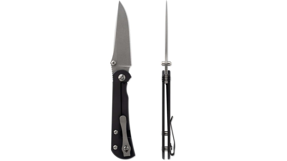 Toor Knives Merchant 2.0 FL35S Folding Knife, 3.75in, Steel CPM S35VN, 6AL-4V Titanium, Black, Merchant-2.0-FL35S-Black