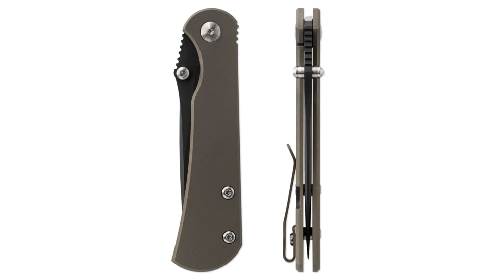 Toor Knives Merchant 2.0 FL35S Folding Knife, 3.75in, Steel CPM S35VN, 6AL-4V Titanium, Bronze, Merchant-2.0-FL35S-Bronze