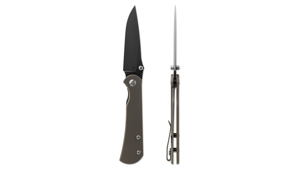 Toor Knives Merchant 2.0 FL35S Folding Knife, 3.75in, Steel CPM S35VN, 6AL-4V Titanium, Bronze, Merchant-2.0-FL35S-Bronze