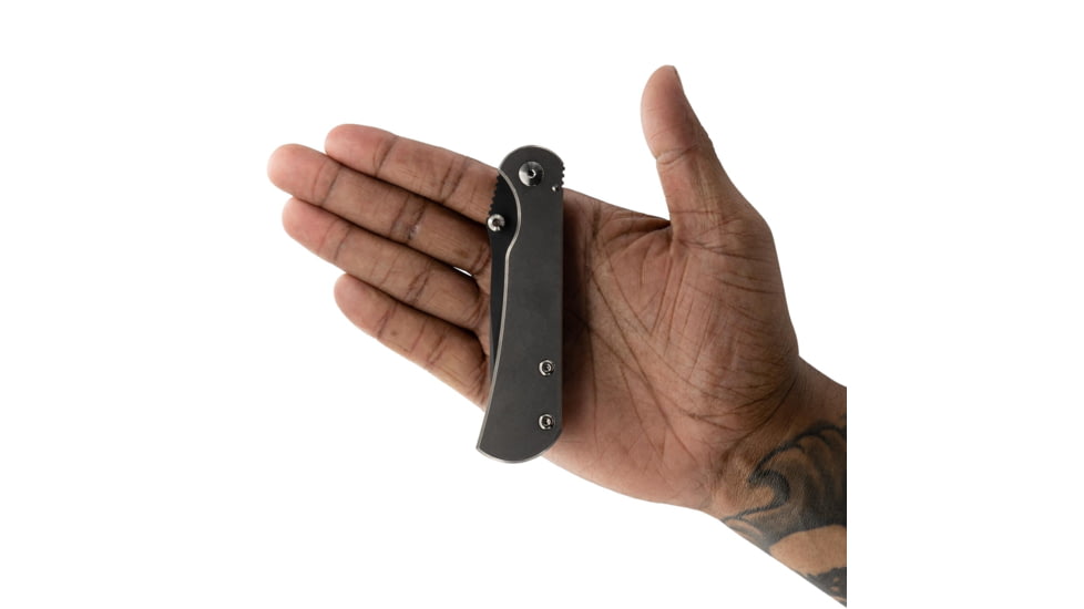 Toor Knives Merchant 2.0 FL35S Folding Knife, 3.75in, Steel CPM S35VN, 6AL-4V Titanium Handle, Stone, Merchant 2.0 S-Stone