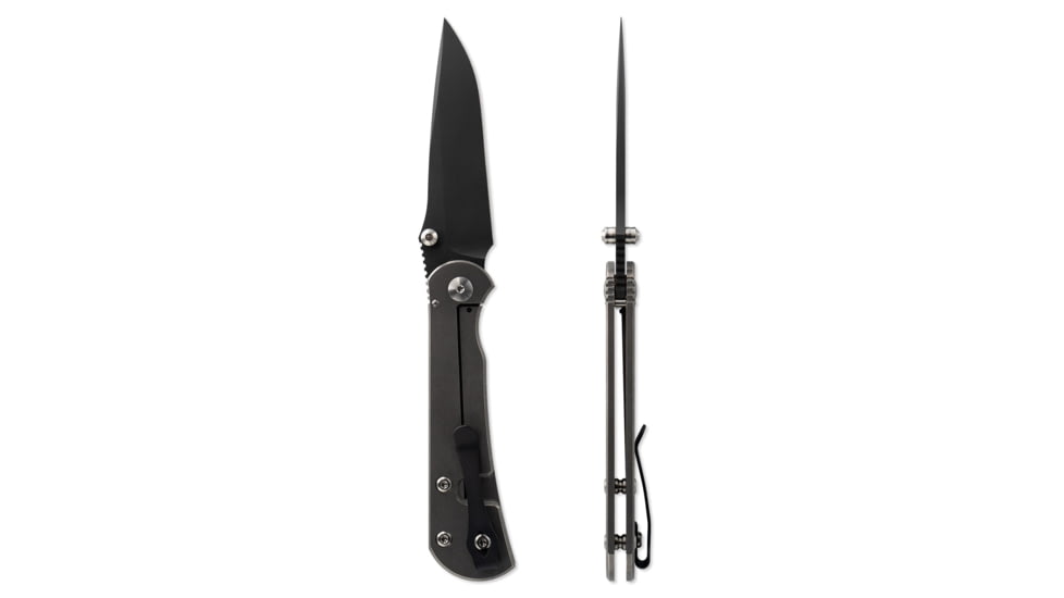 Toor Knives Merchant 2.0 FL35S Folding Knife, 3.75in, Steel CPM S35VN, 6AL-4V Titanium Handle, Stone, Merchant 2.0 S-Stone