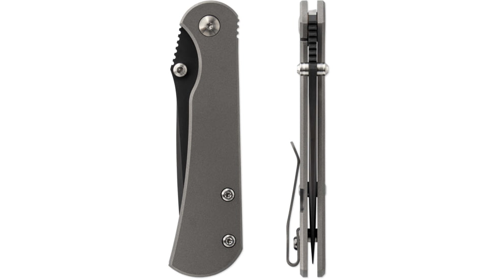 Toor Knives Merchant 2.0 FL35T Folding Knife, 3.75in, Steel CPM S35VN, 6AL-4V Titanium, Stone, Merchant-2.0-FL35T-Stone