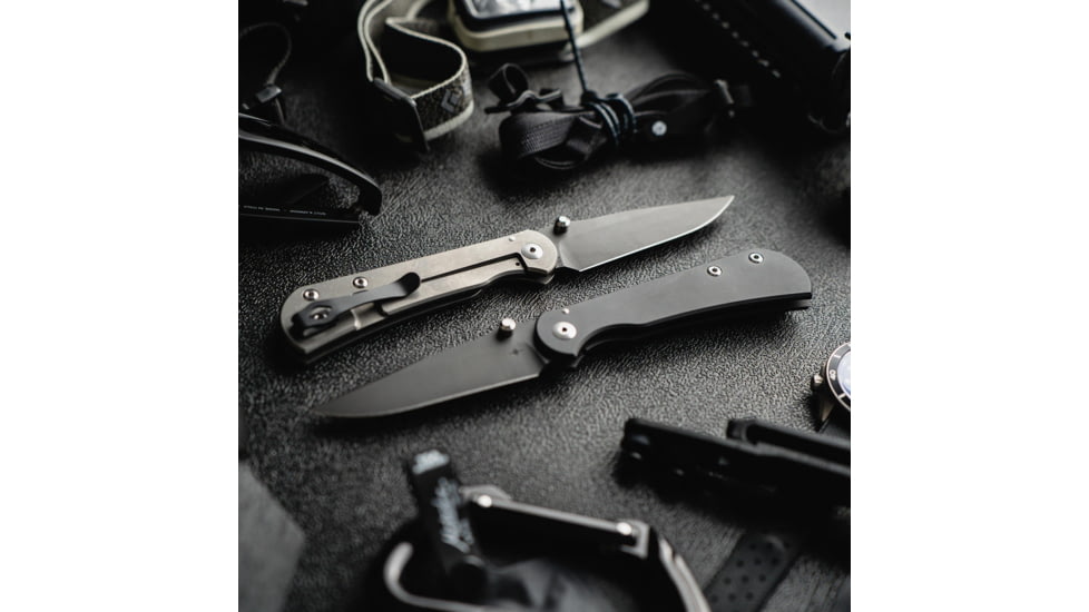 Toor Knives Merchant 2.0 FL35S Folding Knife, 3.75in, Steel CPM S35VN, 6AL-4V Titanium Handle, Carbon, Merchant 2.0 S-Carbon