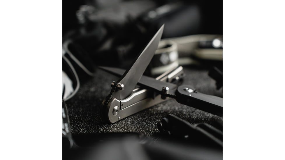 Toor Knives Merchant 2.0 FL35S Folding Knife, 3.75in, Steel CPM S35VN, 6AL-4V Titanium Handle, Carbon, Merchant 2.0 S-Carbon