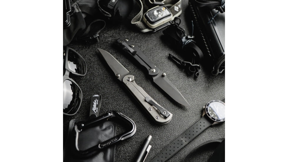 Toor Knives Merchant 2.0 FL35S Folding Knife, 3.75in, Steel CPM S35VN, 6AL-4V Titanium Handle, Carbon, Merchant 2.0 S-Carbon