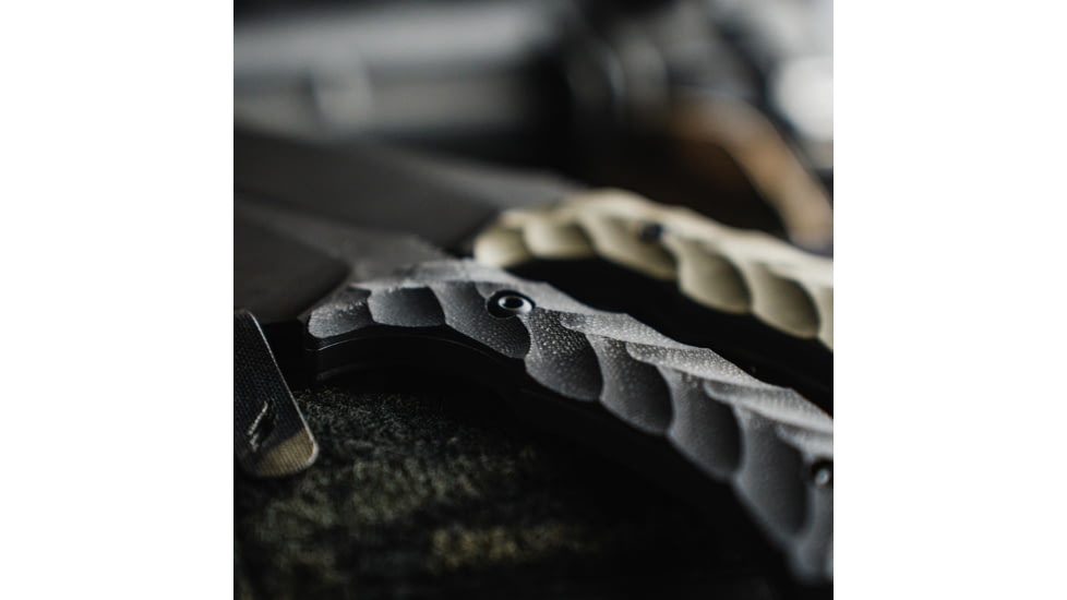 Toor Knives Mullet Fixed Blade Knife, 4.0 in, CPM 154 Steel, G10 Handle, Carbon, Mullet-Carbon