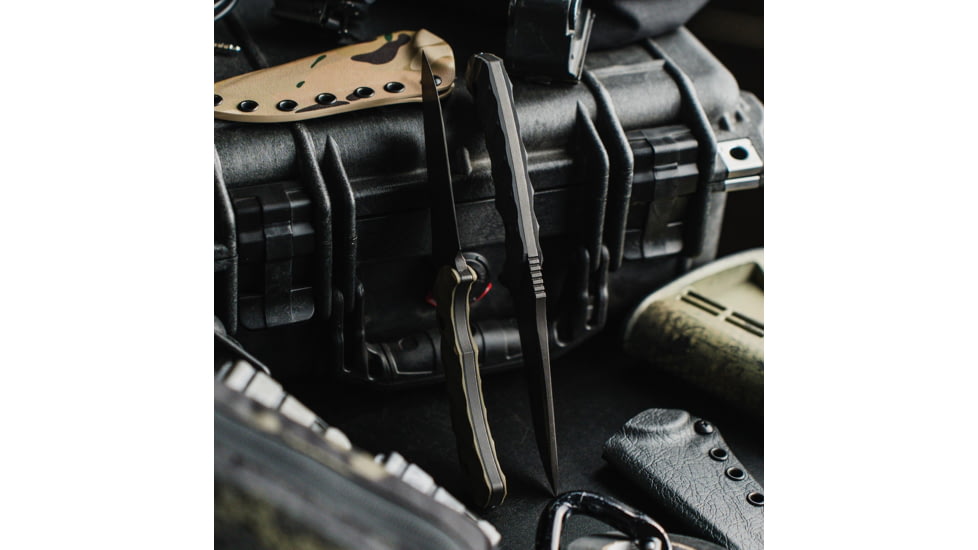 Toor Knives Mullet Fixed Blade Knife, 4.0 in, CPM 154 Steel, G10 Handle, Carbon, Mullet-Carbon