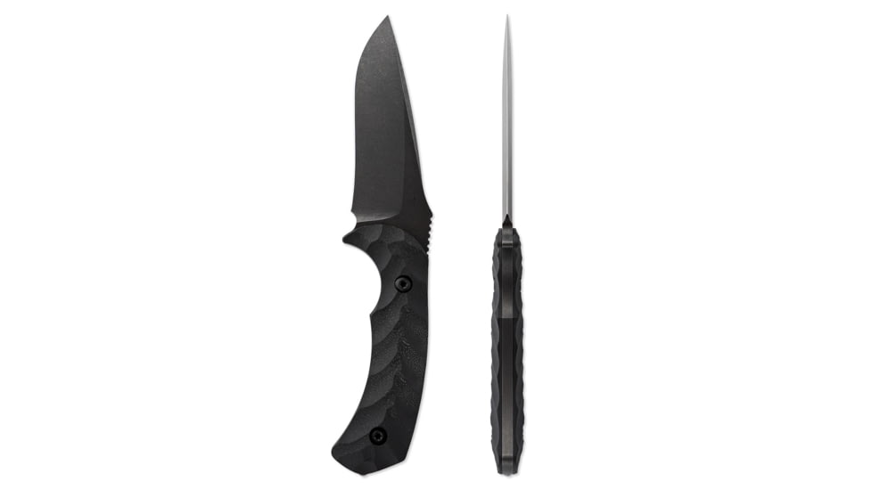Toor Knives Mullet Fixed Blade Knife, 4.0 in, CPM 154 Steel, G10 Handle, Carbon, Mullet-Carbon