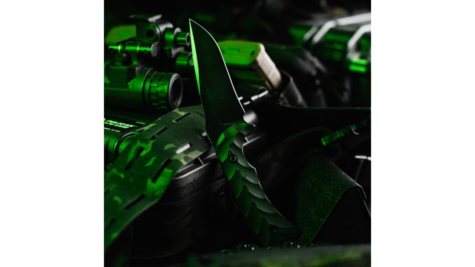 Toor Knives Mullet Fixed Blade Knife, 4in, CPM 154, G10 Handle, Ebony, Mullet-Ebony