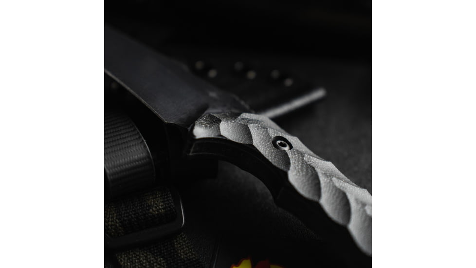 Toor Knives Mullet Fixed Blade Knife, 4in, CPM 154, G10 Handle, Ebony, Mullet-Ebony