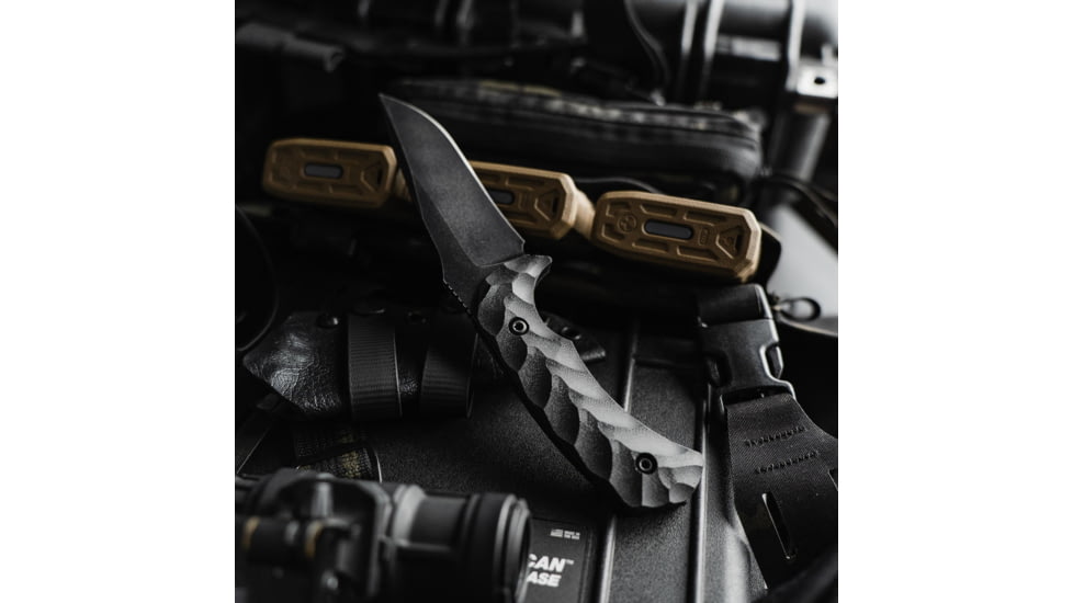 Toor Knives Mullet Fixed Blade Knife, 4in, CPM 154, G10 Handle, Ebony, Mullet-Ebony