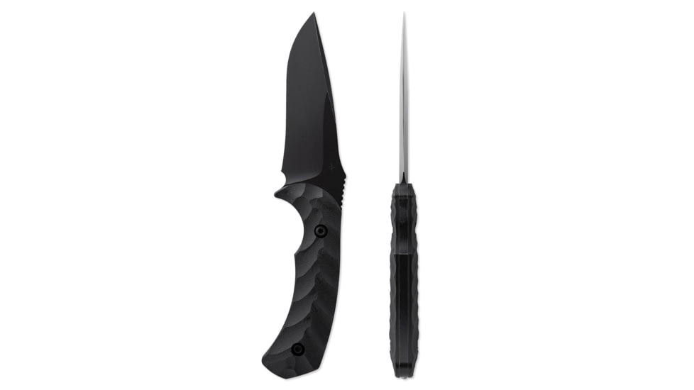 Toor Knives Mullet Fixed Blade Knife, 4in, CPM 154, G10 Handle, Shadow Black, Mullet-Shadow Black