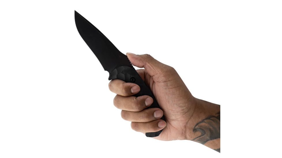 Toor Knives Mullet Fixed Blade Knife, 4in, CPM 154, G10 Handle, Shadow Black, Mullet-Shadow Black