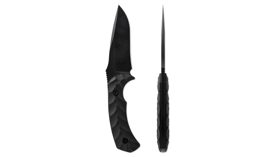 Toor Knives Mullet Fixed Blade Knife, 4in, CPM 154, G10 Handle, Shadow Black, Mullet-Shadow Black