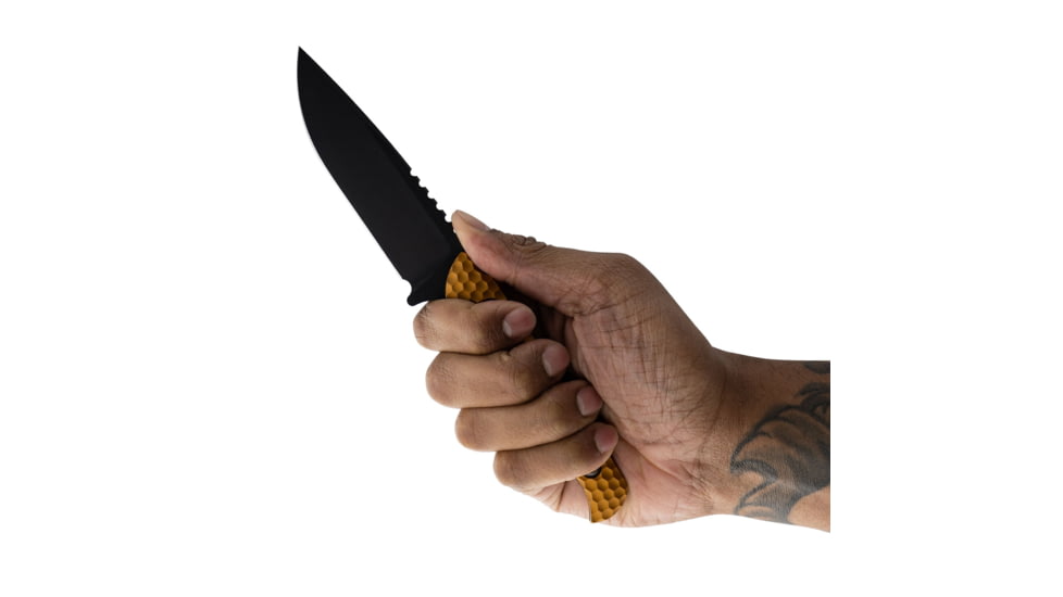 Toor Knives Mutiny Fixed Blade Knife, 4.0 in, CPM 154, Aluminum 7075, Bounty Gold, Mutiny-Bounty Gold