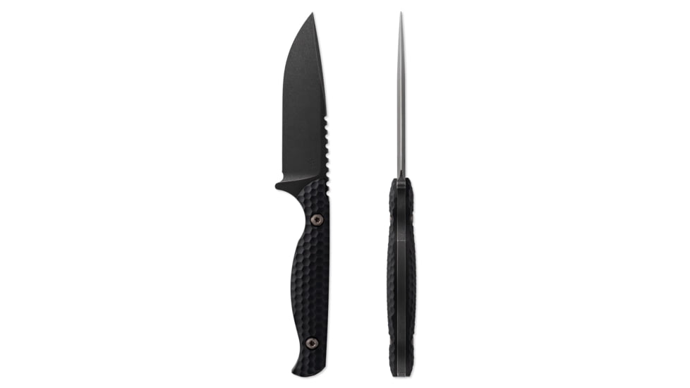 Toor Knives Mutiny Fixed Blade Knife, 4.0 in, CPM 154, Aluminum 7075, Cannon Black, Mutiny-Cannon Black