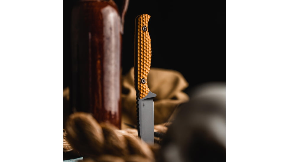 Toor Knives Mutiny Fixed Blade Knife, 4.0 in, CPM 154, Aluminum 7075, Rum Red, Mutiny-Rum Red