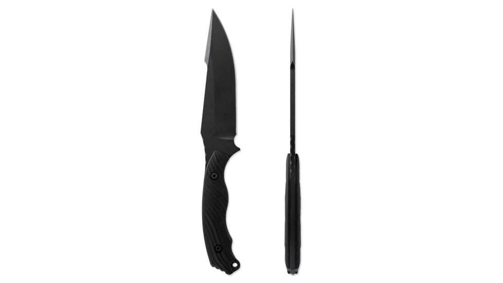 Toor Knives Raven Fixed Blade Knife, 5.5 in CPM 3V Blade, G10 Outlaw Handle, Raven-Outlaw