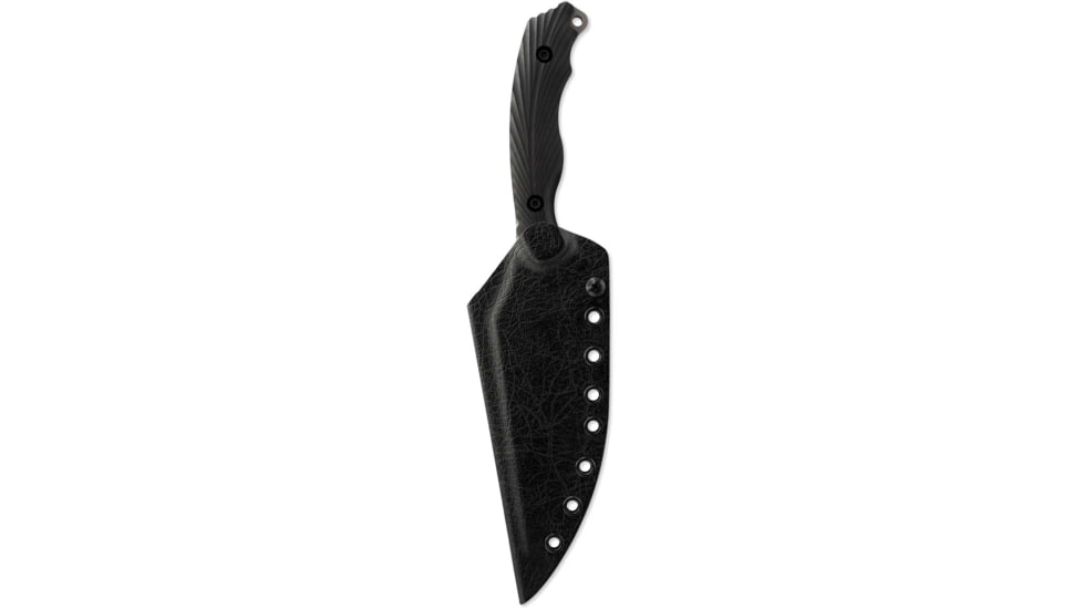 Toor Knives Raven Fixed Blade Knife, 5.5 in CPM 3V Blade, Ebony Handle, Raven-Ebony